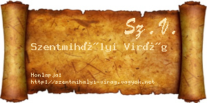 Szentmihályi Virág névjegykártya